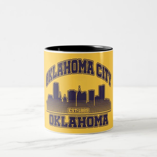 Caneca De Café Em Dois Tons Oklahoma City, Oklahoma (Centro)