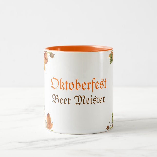 Caneca De Café Em Dois Tons Oktoberfest Beer Meister Mug (Centro)