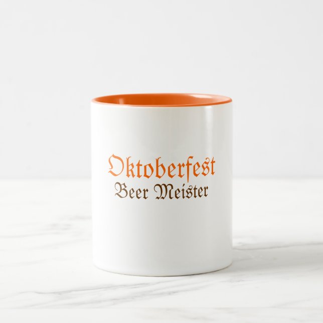 Caneca De Café Em Dois Tons Oktoberfest Beer Meister Mug (Centro)