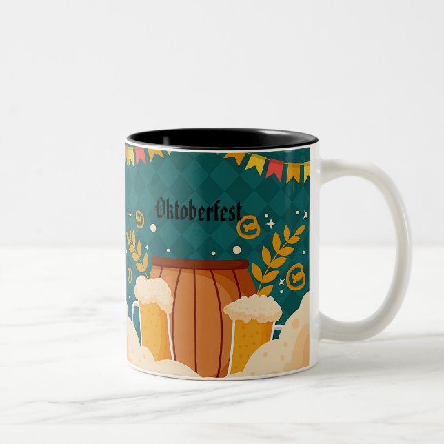 Caneca De Café Em Dois Tons Oktoberfest Coffee Mugs (Direita)