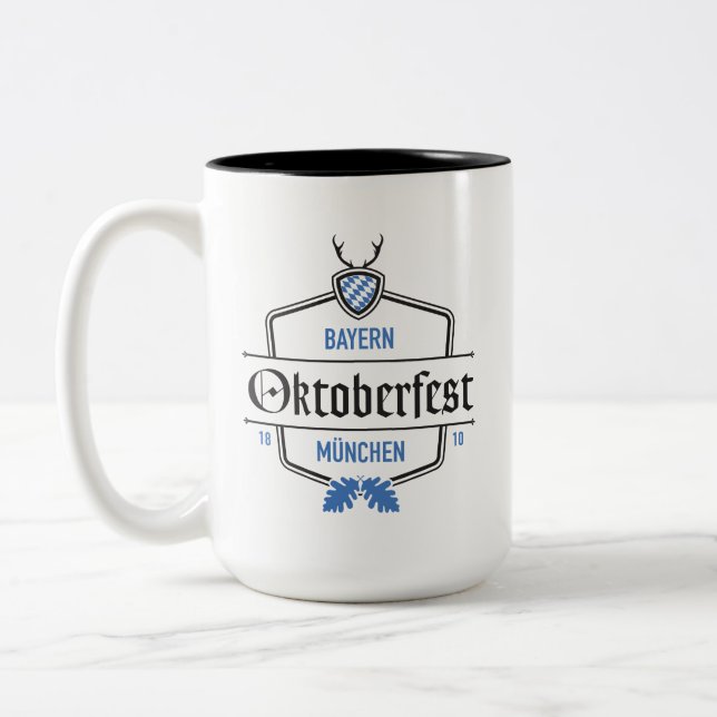 Caneca De Café Em Dois Tons Oktoberfest Munich, Baviera (Esquerda)