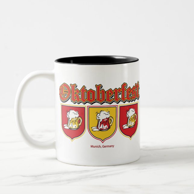 Caneca De Café Em Dois Tons Oktoberfest-Shield — Cervejas (Esquerda)