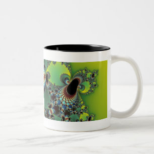 Caneca De Café Em Dois Tons Olá! - Fractal