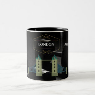 Caneca De Café Em Dois Tons Olá, London, Café de Dois Toneladas