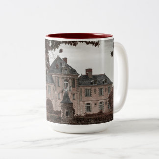 Caneca De Café Em Dois Tons Old European Mansion
