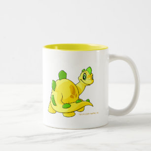Caneca De Café Em Dois Tons Olhando Chomby amarelo
