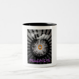 Caneca De Café Em Dois Tons Olho de Dragão Místico