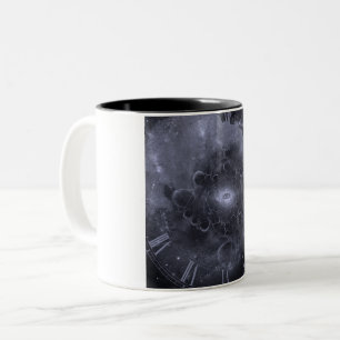 Caneca De Café Em Dois Tons Olho e face do relógio