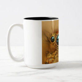 Caneca De Café Em Dois Tons Olhos bonitos da aranha