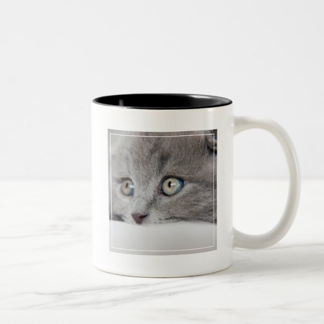 Caneca De Café Em Dois Tons Olhos de gato (Direita)