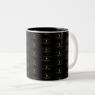 Caneca De Café Em Dois Tons Olhos na Cama