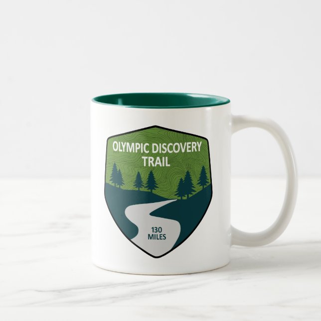 Caneca De Café Em Dois Tons Olimpiadas Discovery Trail Washington (Direita)