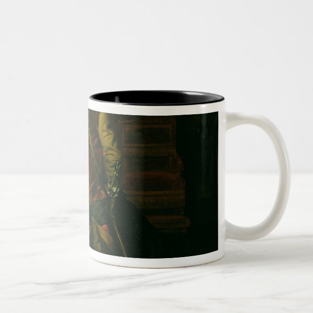 Caneca De Café Em Dois Tons Oliver Cromwell com o caixão de Charles mim (Direita)