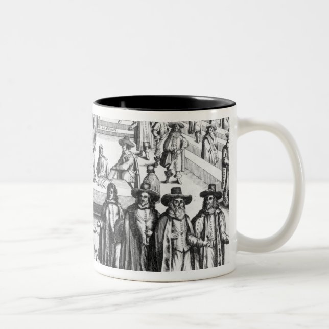 Caneca De Café Em Dois Tons Oliver Cromwell que dissolve o parlamento (Direita)