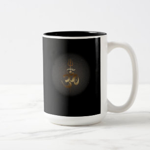 Caneca De Café Em Dois Tons OM-Trishul - Mug