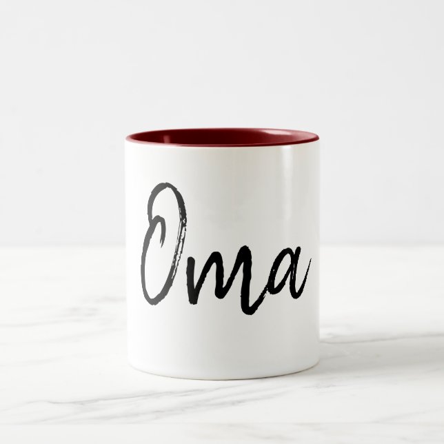 Caneca De Café Em Dois Tons Oma Mug (Centro)