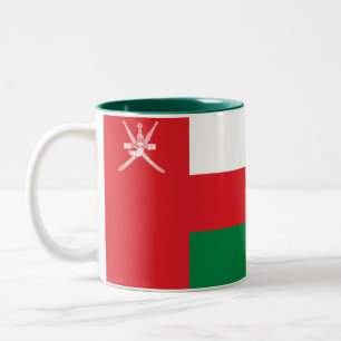 Caneca De Café Em Dois Tons Oman Flag