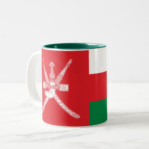 Caneca De Café Em Dois Tons Oman Flag