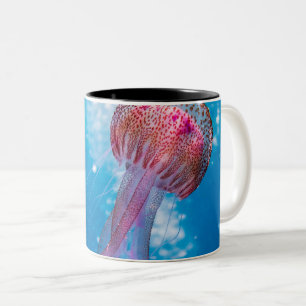 Caneca De Café Em Dois Tons Ondas marítimas