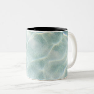 Caneca De Café Em Dois Tons Ondas marítimas