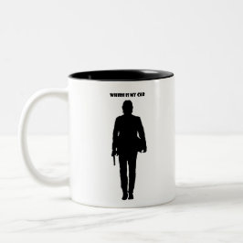 Caneca De Café Em Dois Tons Onde está meu carro ?