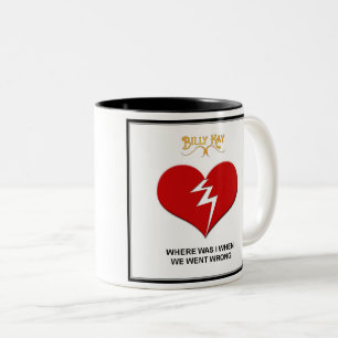 Caneca De Café Em Dois Tons Onde Estava Eu De Café, Estilo A