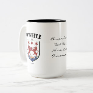 Caneca De Café Em Dois Tons O'Neill Family Crest, Tradução e Significado