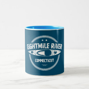 Caneca De Café Em Dois Tons Onze River Connecticut Kayaking