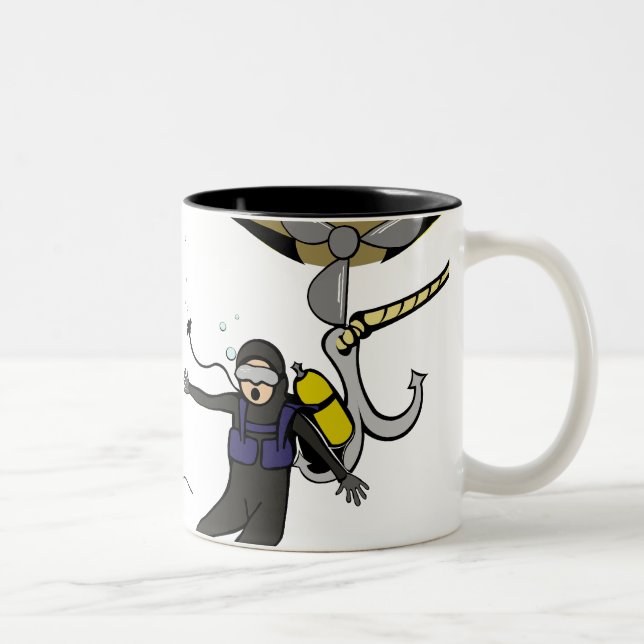 Caneca De Café Em Dois Tons Oops (Direita)