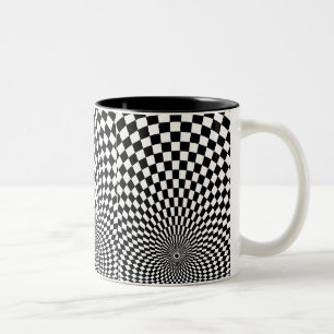 Caneca De Café Em Dois Tons OP -Art nº 2 em Emporio Moffa