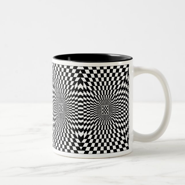 Caneca De Café Em Dois Tons OP -Art nº 6 em Emporio Moffa (Direita)