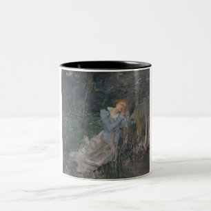 Caneca De Café Em Dois Tons Ophelia (Weeping Woman) (por Jules Bastien-Lepage)