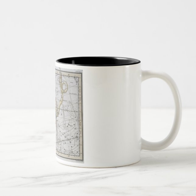 Caneca De Café Em Dois Tons Ophiuchus ou Serpentarius, 'de um atlas celestial (Direita)