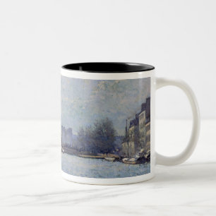 Caneca De Café Em Dois Tons Opinião de Alfred Sisley   do canal St Martin,