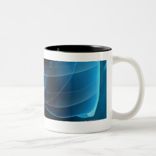 Caneca De Café Em Dois Tons Opinião dos três quartos do coração e dos pulm