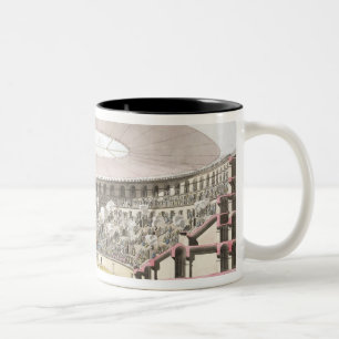 Caneca De Café Em Dois Tons Opinião o anfiteatro de Caesar (litho da cor)
