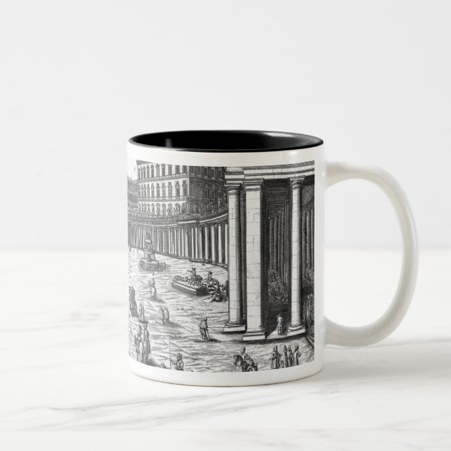 Caneca De Café Em Dois Tons Opinião St Peter, Roma (Direita)