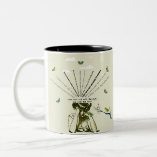 Caneca De Café Em Dois Tons Opiniões sobre o amor