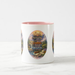 Caneca De Café Em Dois Tons Oração da Serenidade