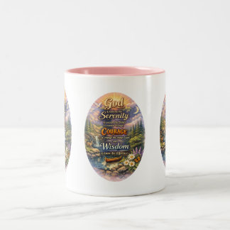 Caneca De Café Em Dois Tons Oração da Serenidade