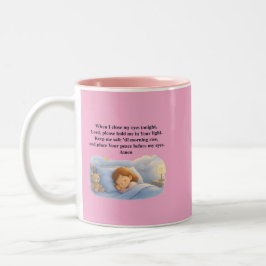 Caneca De Café Em Dois Tons Oração das Crianças