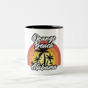 Caneca De Café Em Dois Tons Orange Beach, Alabama