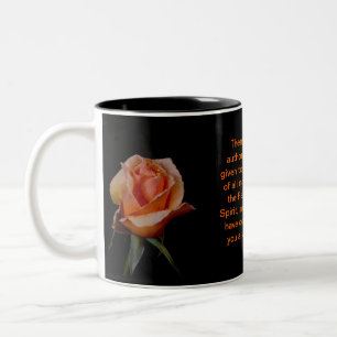 Caneca De Café Em Dois Tons Orange Rosa Matthew 28