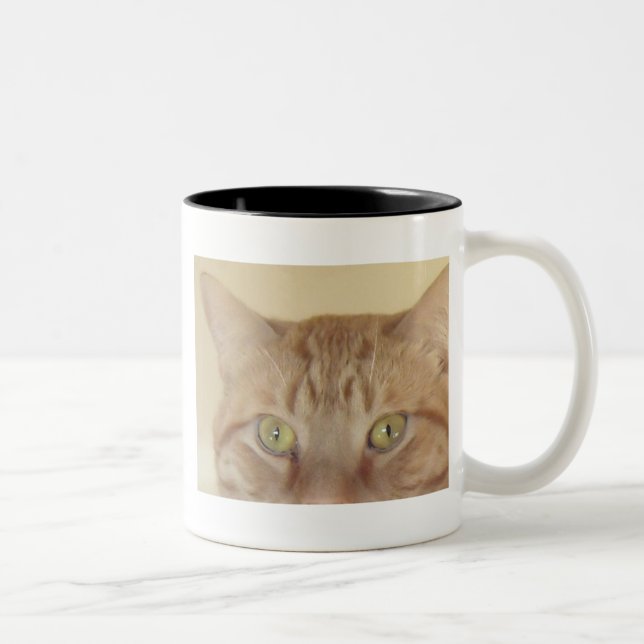 Caneca De Café Em Dois Tons Orange Tabby Cat (Direita)