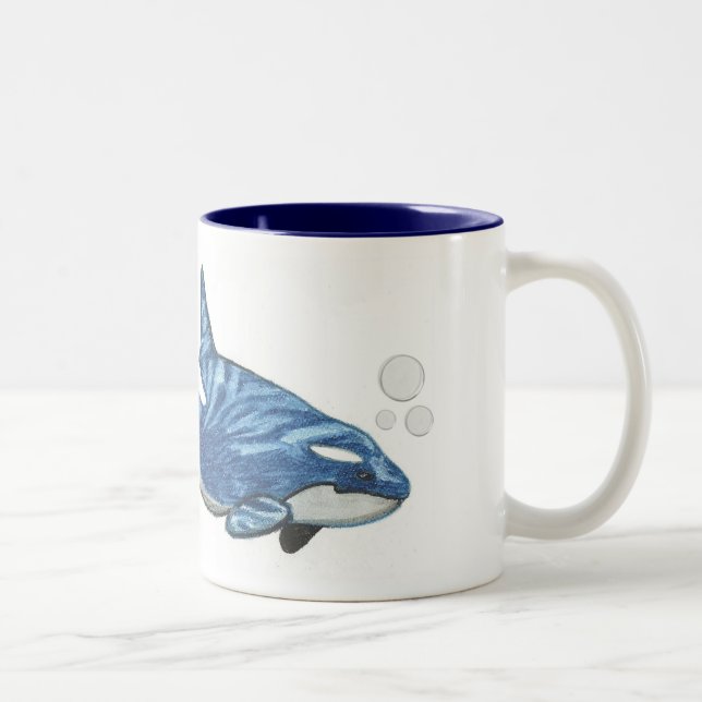 Caneca De Café Em Dois Tons "Orca " (Direita)