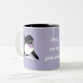 Caneca De Café Em Dois Tons Orca Killer Whale Spirit Animal