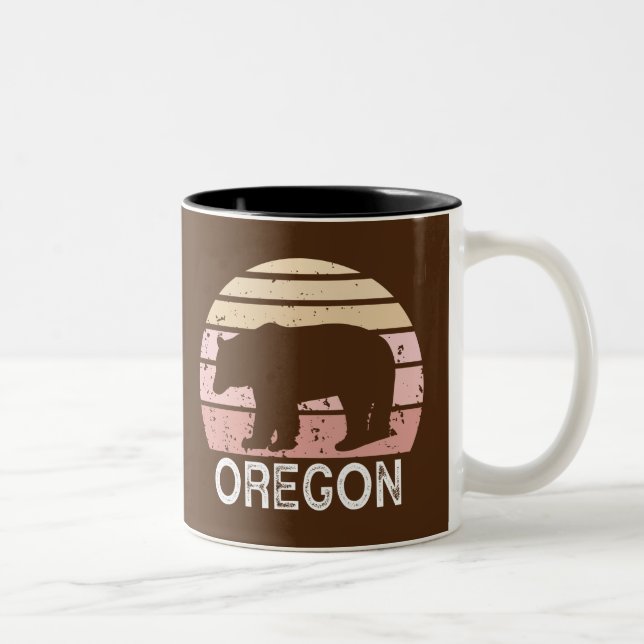 Caneca De Café Em Dois Tons Oregon Bear (Direita)