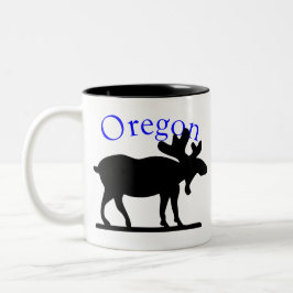 Caneca De Café Em Dois Tons Oregon Moose Mug