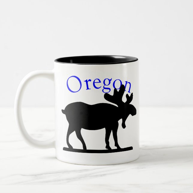 Caneca De Café Em Dois Tons Oregon Moose Mug (Esquerda)