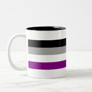 Caneca De Café Em Dois Tons Orgulho Assexual